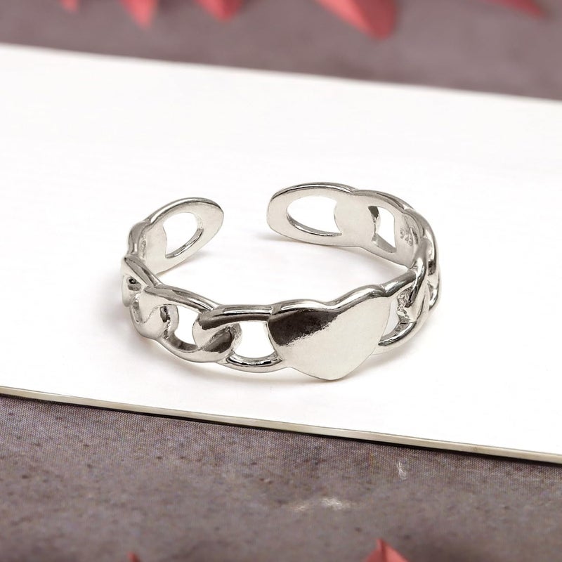 LeCalla 925 Sterling Silver Toe Rings for Women | Minimalist Classic Toe-Rings for Gifting Simple Open Adjustable Toe Band Ring for Women | Smoother and Comfortable to Wear - Image 2